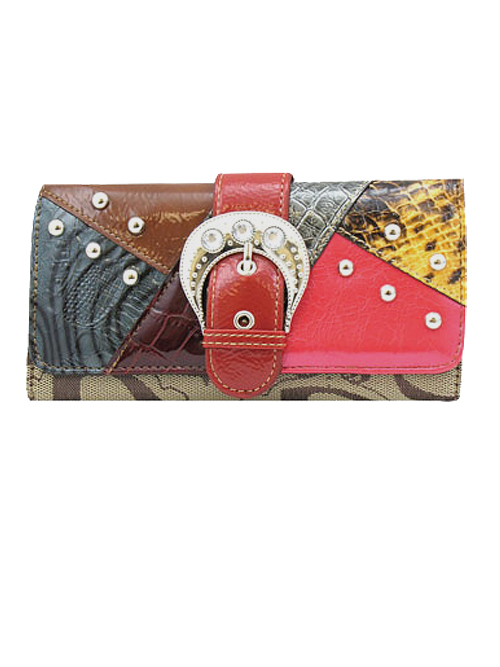 Red Signature Style Wallet - KW178