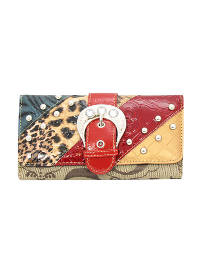 Red Signature Style Wallet - KW186